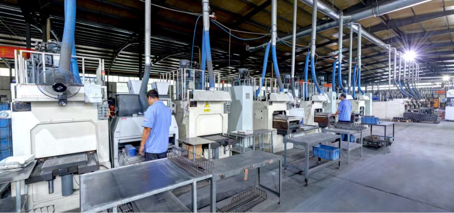 KingSave brake pad production line in Hebei, China